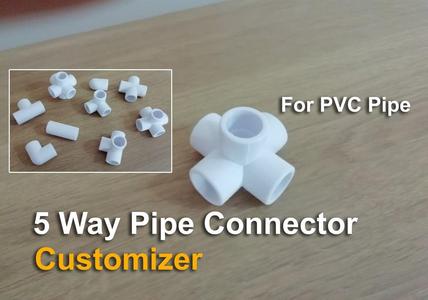 5 Way Pipe Connector - Customizer