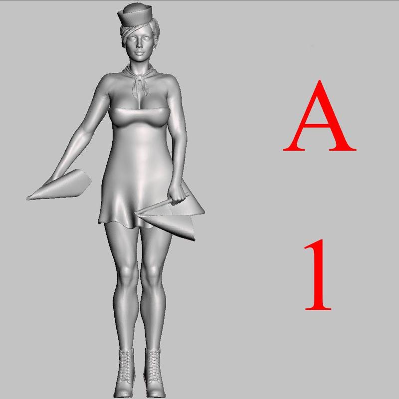 Alphabet. FlagWoman. Letter A