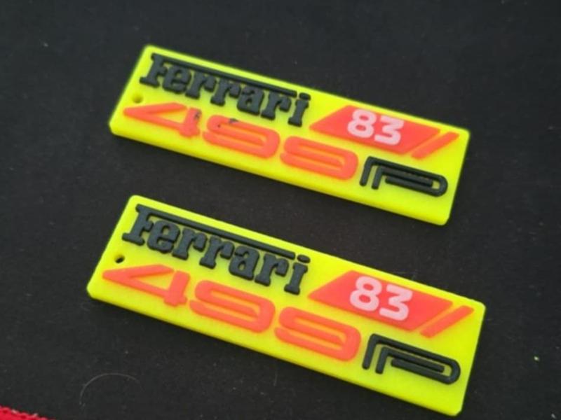 Ferrari 499P 83 Keychain