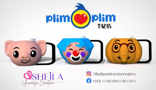 MUGS CHARACTERS - PLIM PLIM, NESHO AND HOGGIE