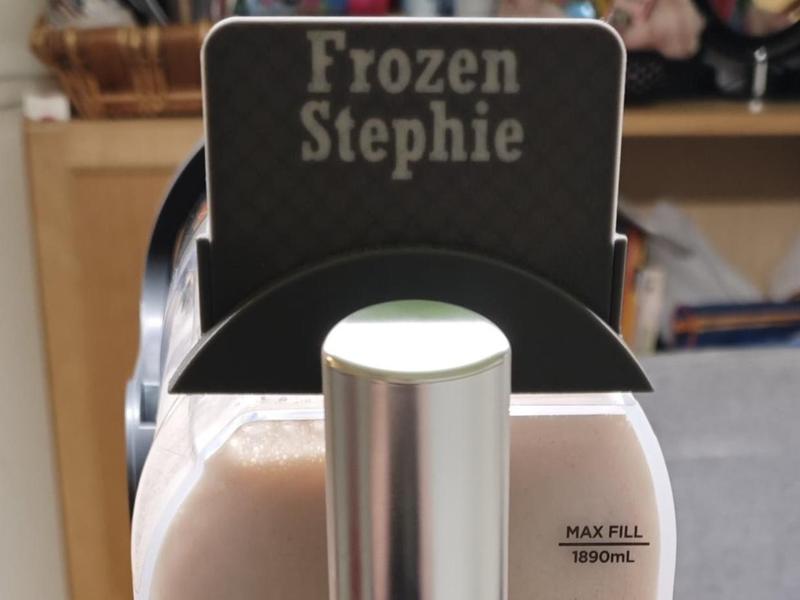 Ninja Slushi Advertisement Sign for Flavor/Interchangeable Card