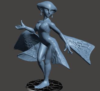 RUTO - ZORA PRINCESS LEGEND OF ZELDA SEXY FISH GIRL Ultra Detailed - SEXY STL for 3D printing