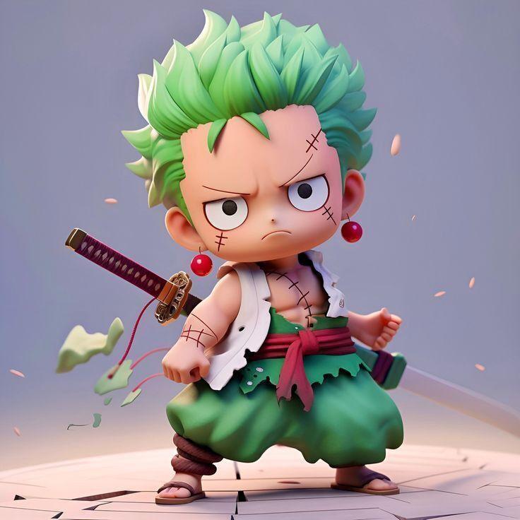 Zoro Chibi - One Piece Swordsman in kawaii version