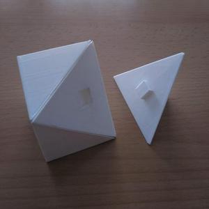 Cube divided into tetrahedra I