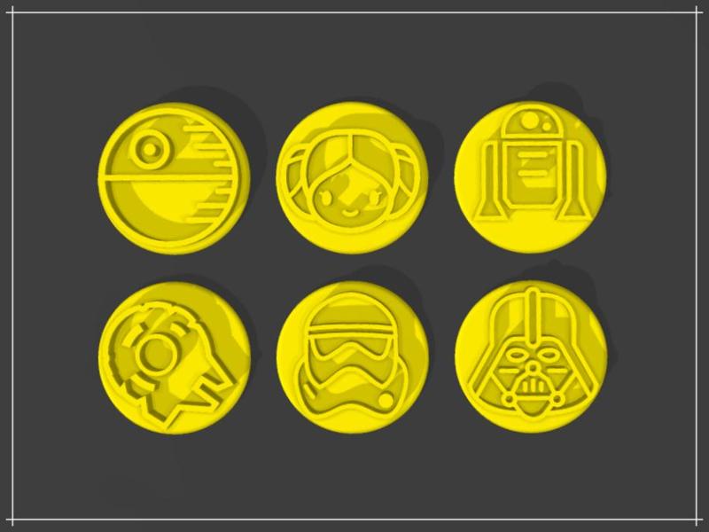 Carimbos de Brigadeiro - Star Wars (Brigadeiro Stamp Star Wars)