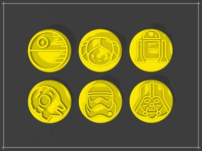 Carimbos de Brigadeiro - Star Wars (Brigadeiro Stamp Star Wars)