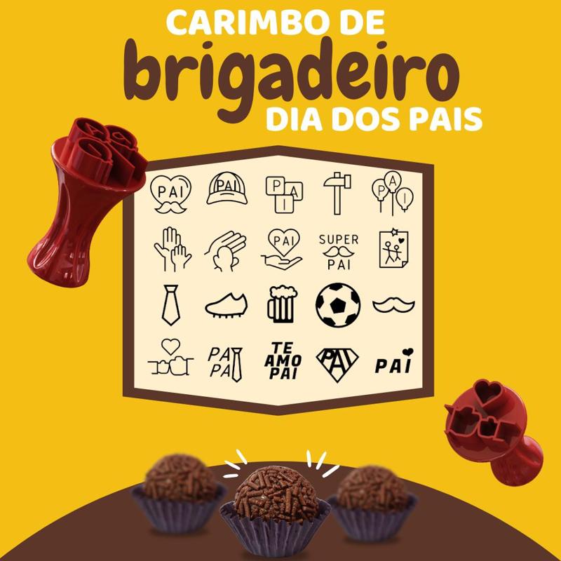 Carimbos de Brigadeiro - Dia dos Pais (Brigadeiro Stamp Father's Day)