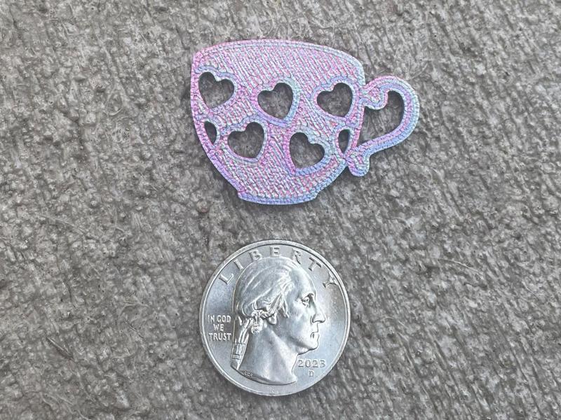 Alice in Wonderland Mad Hatter Heart Teacup