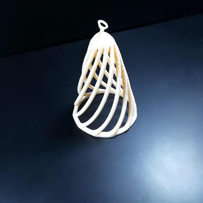 Pinecone-shaped bauble template