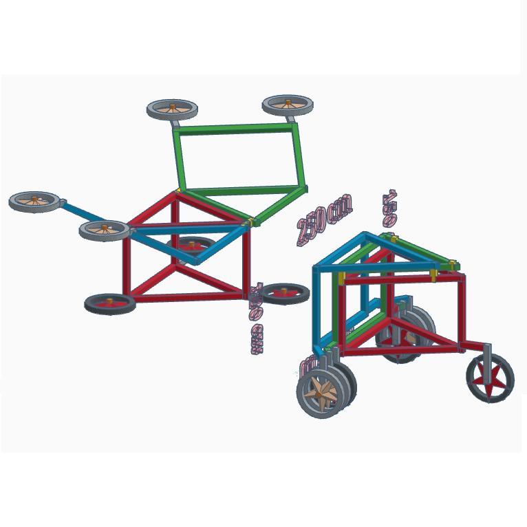 Flying and Ground Mini Car: Draft: Edges of Mini