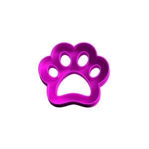 cat footprint cookie cutter - cat footprint cookie cutter 5,5 cm