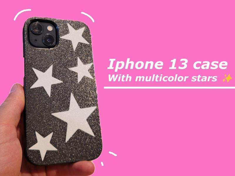 iPhone 13 case multicolor stars