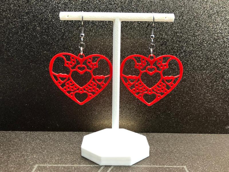 Multiple Hearts earrings