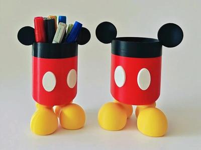 Mickey Pen Holder (multi-color printing, no AMS needed)
