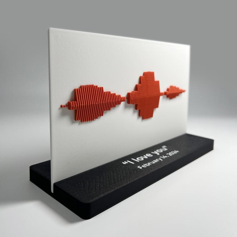 I love you sound wave