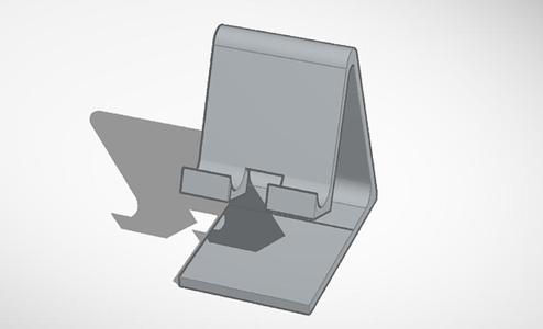 Phone holder with hole to charge