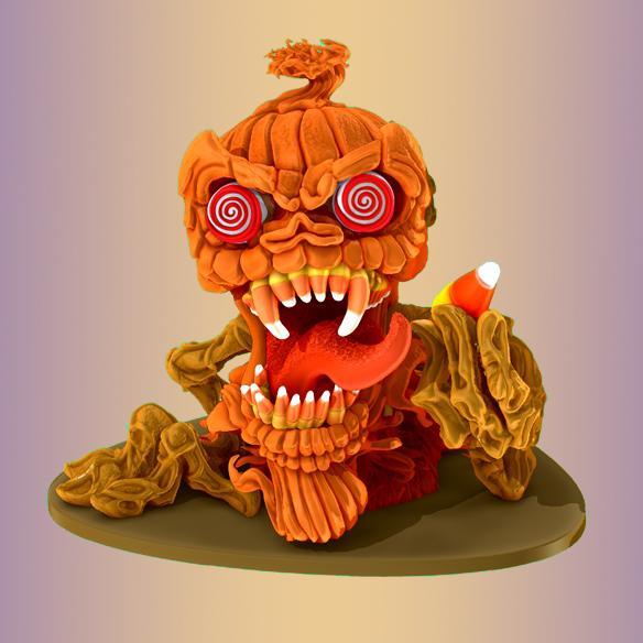 Candy Korn Pumpkin