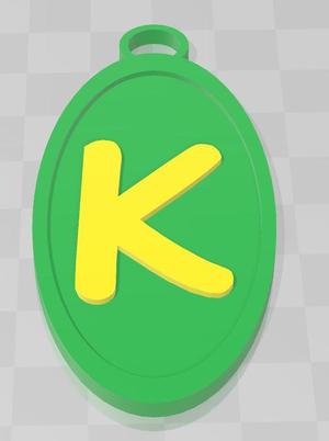 K KEYCHAIN.stl