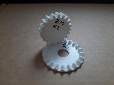 Crown Gear Module 2 Teeth 21, Pinion Module 2 Teeth 20
