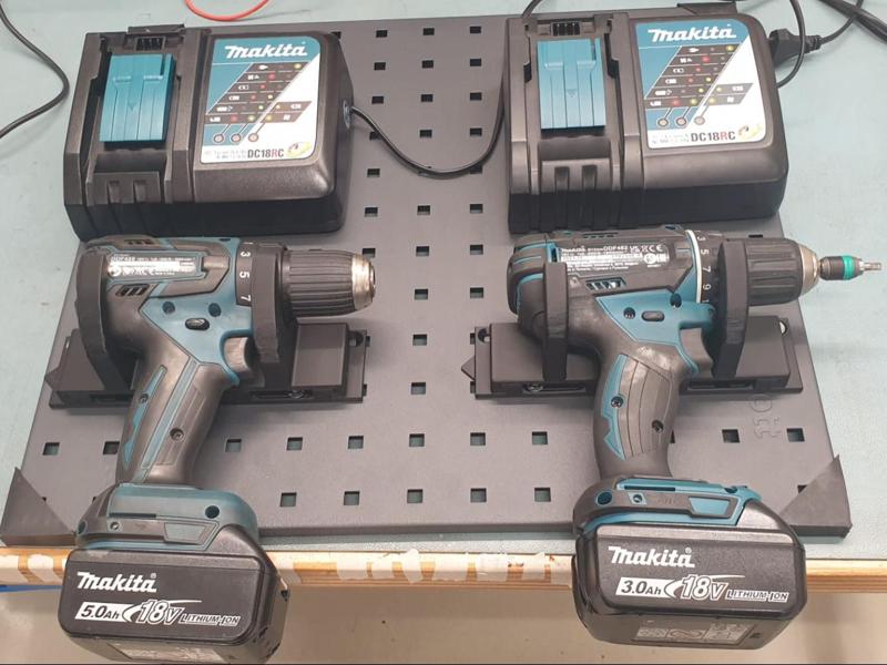 Cordless Drill Holder Makita DDF482 Perforated Plate