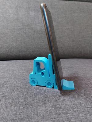 Forklift phone holder