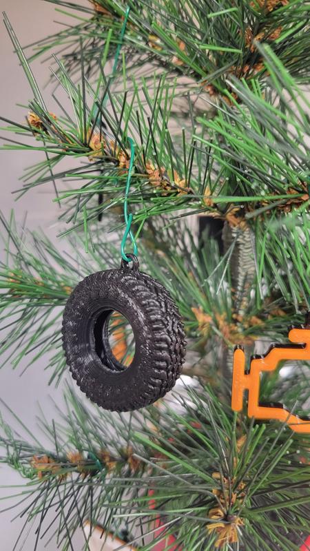 Tire Christmas Tree Ornament