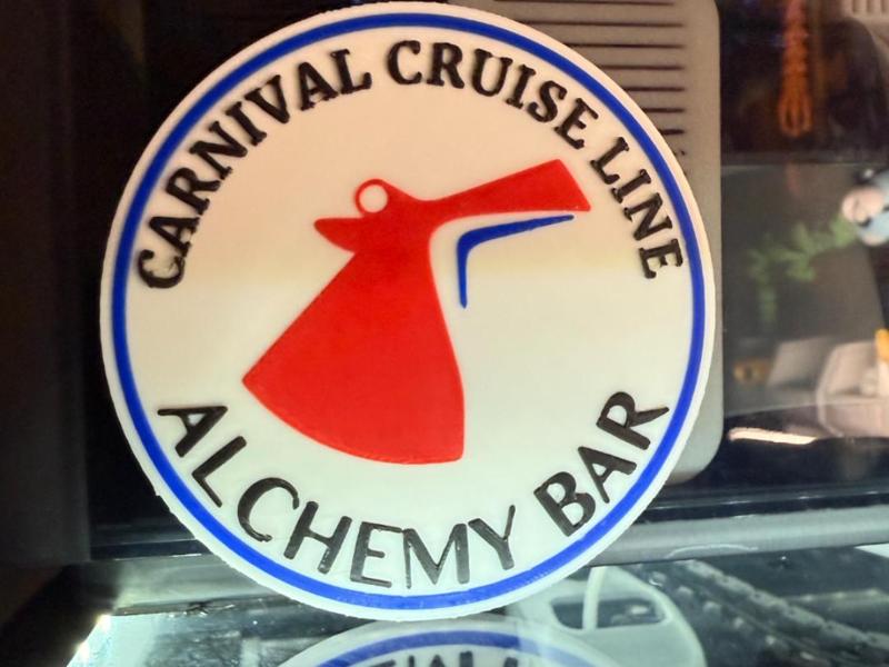 CARNIVAL CRUISE LINE ALCHEMY BAR COASTER 