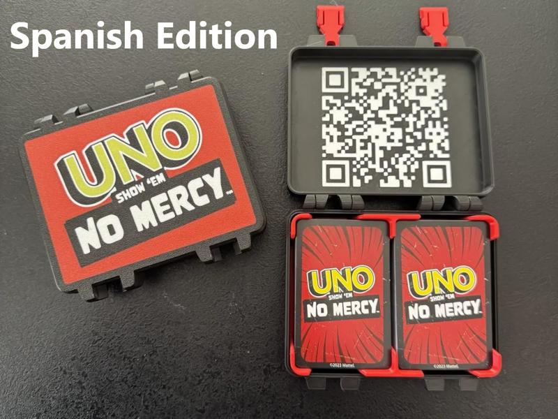 Boite jeu de carte Uno No Mercy QR Code Spanish