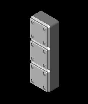Gridfinity 3x1 Harbor Freight 6pc Ball Hex Holder.stl
