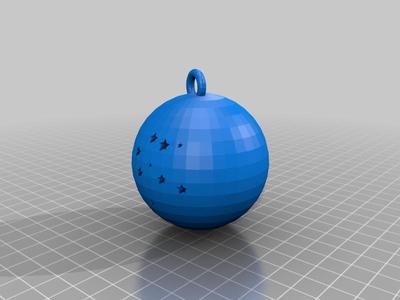 Snow flake ornament globe