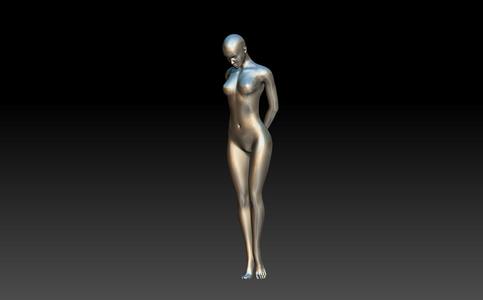 woman looking down