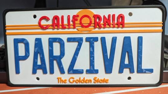 Ready Player One Parzival License Plate