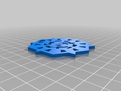 Snowflake Santa Ornament