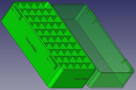 7mm WSM, Double Spring Latch, PIP Hinge Modular Ammo Box