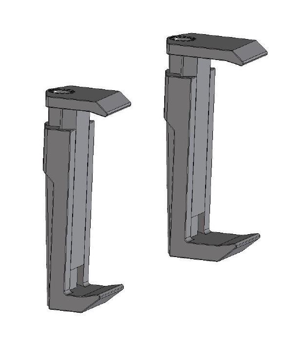 Klemmbacken für DVD-Bildschirm