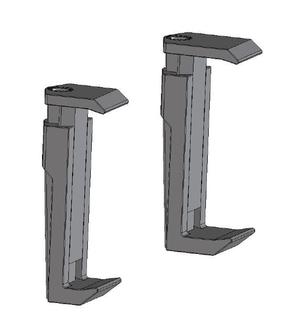 Klemmbacken für DVD-Bildschirm