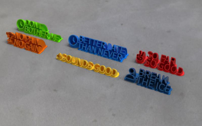 Desk Lettering - Slang