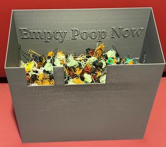 4L Capacity Poop Bin BIG MAX On Desk - P/X Series