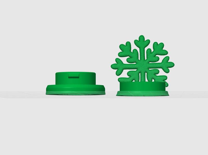 Snowflake candle holder Christmas winter