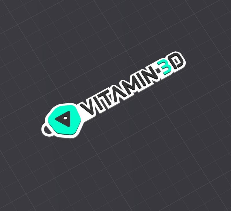 Vitamin 3D Business Keyring
