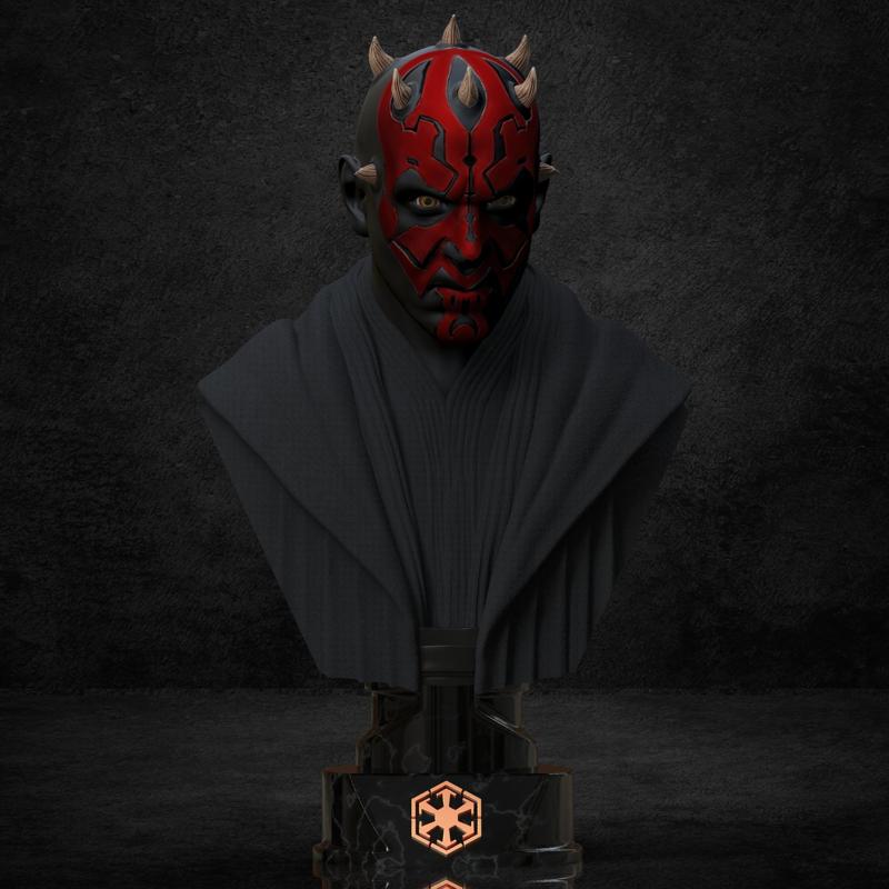 Darth Maul bust (Pre-Supported)