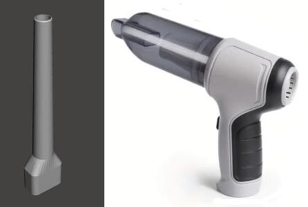 Long nozzle attachment for mini hoover vacuum cleaner