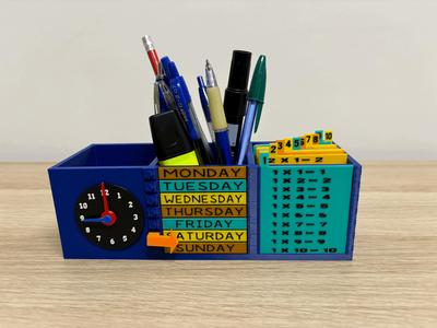 Multifunctional Educational Pen Holder