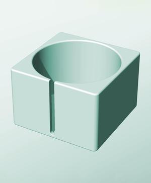 CS162-120-S Stacking slotted component box bin for makers