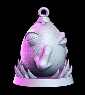 Crimson Lithonit - egg - 32mm - DnD -