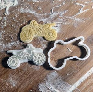 Motorcycle Cross Cookie Cutter
