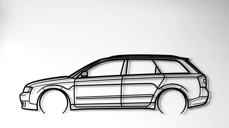 Audi A4 B6 8E Avant silhouette