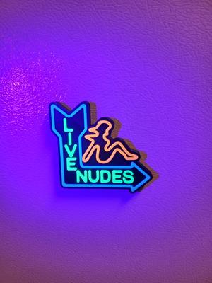 Live Nudes Fridge Magnet