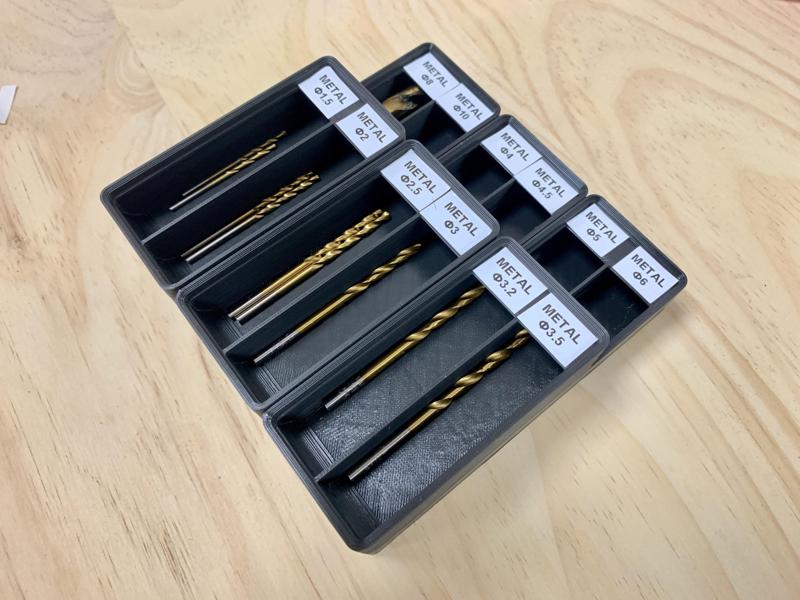 Grifinity drill bit bins