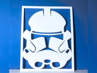 Star Wars wallart - Phase 2 Clonetropper 